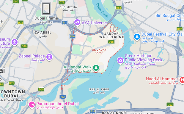 Sunset Bay Dubai Islands Location Map